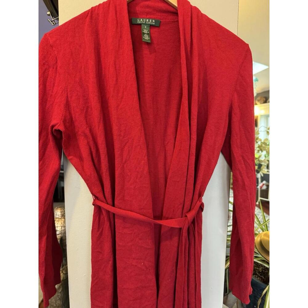Lauren‎ Ralph Lauren womens belted sweater Small